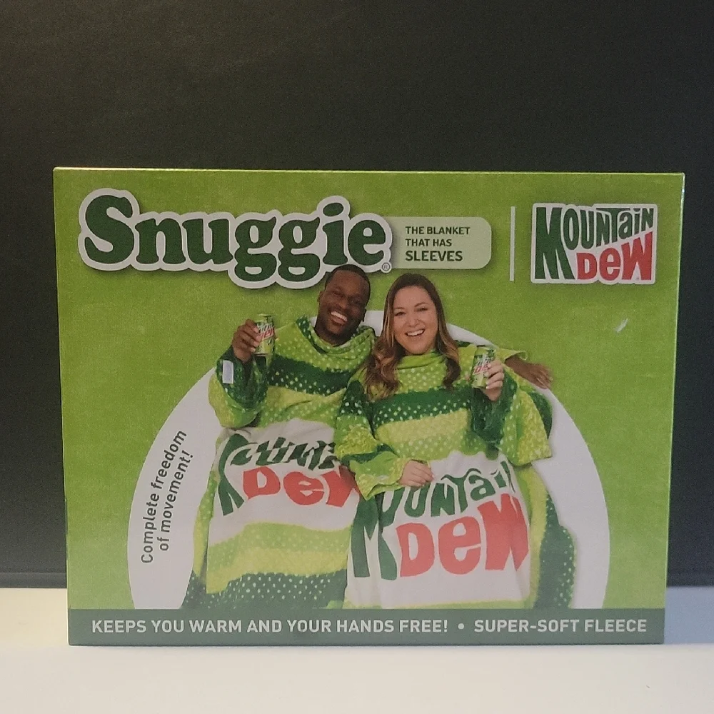 Mountain Dew Snuggie Blanket with Sleeves